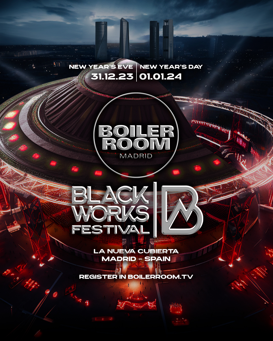 Boiler Room Madrid x Blackworks - NYE + NYD
