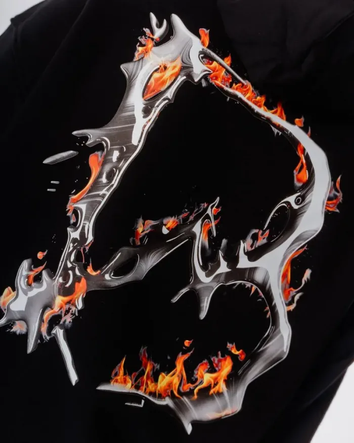 Blackworks "B" Fire Hoodie