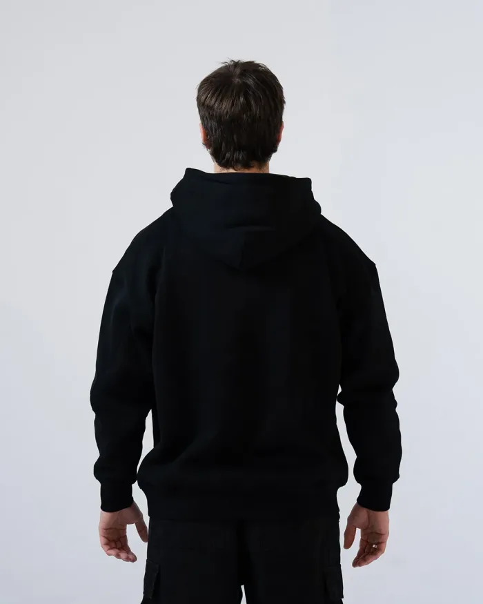 Blackworks Embroidered B Red Hoodie