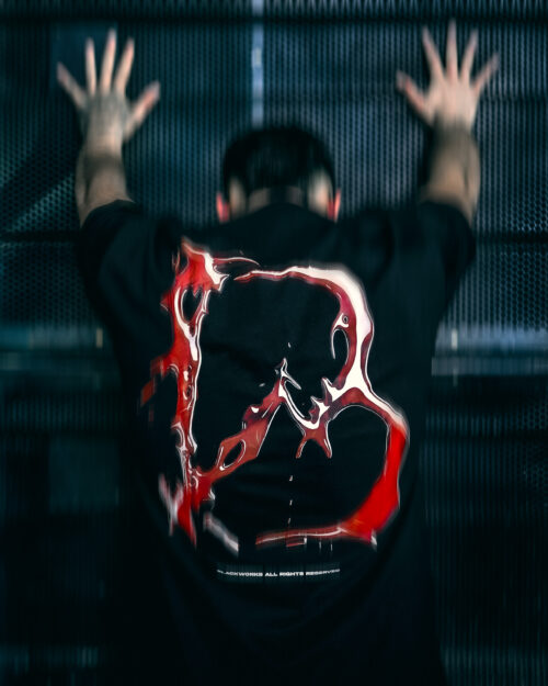 "B" BLOOD OVERSIZE TEE