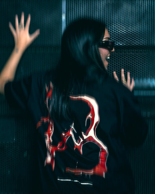 "B" BLOOD OVERSIZE TEE