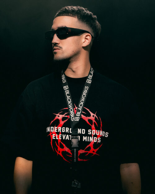 CONNECTOR LANYARD Black / White