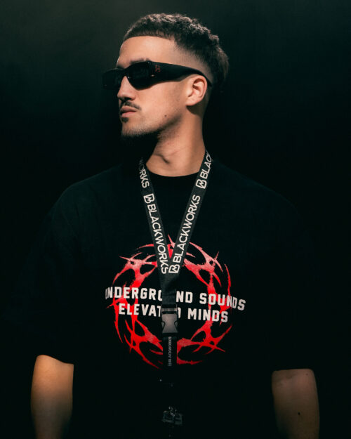 CONNECTOR LANYARD Black / White