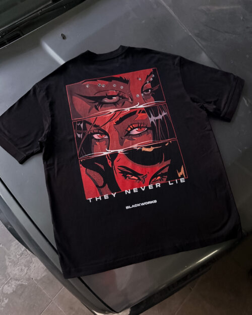THEY NEVER LIE OVERSIZE TEE