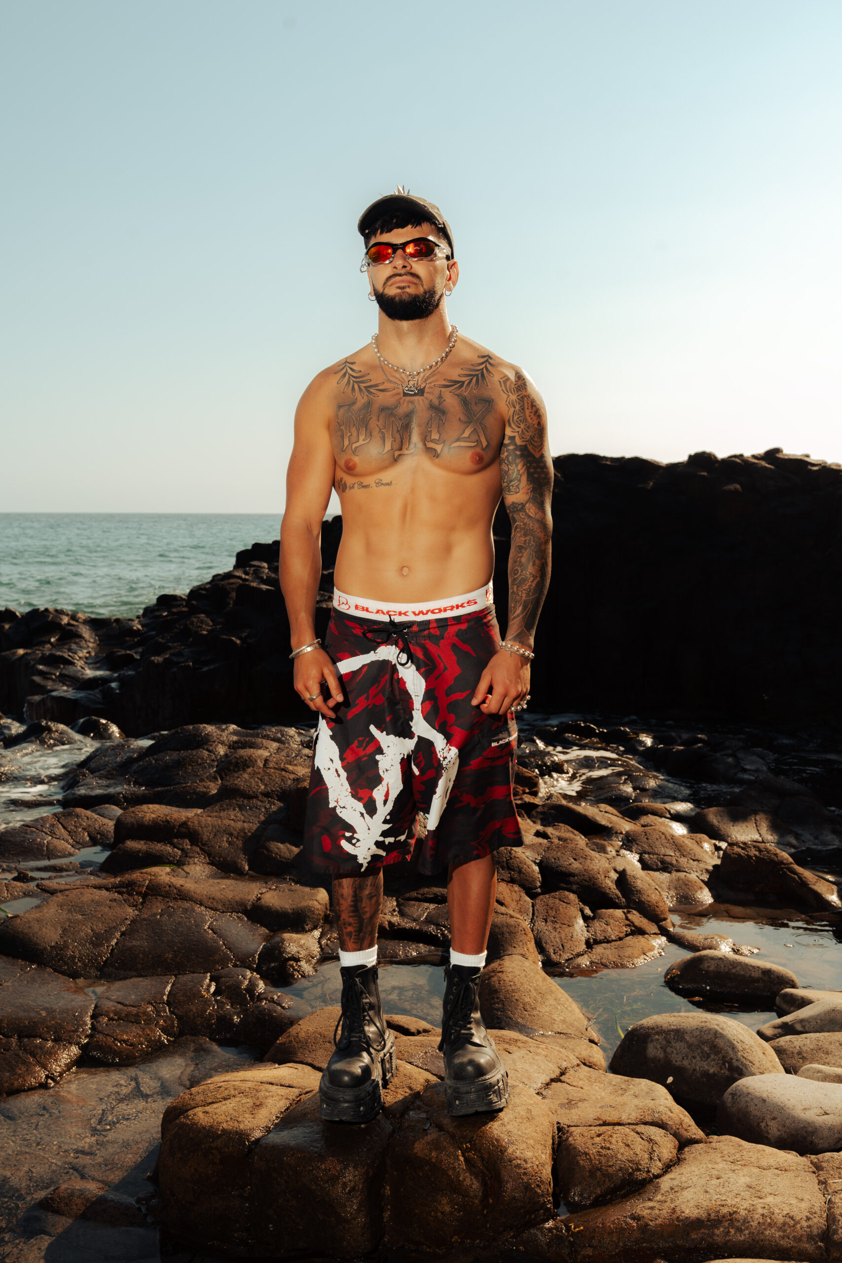 CAMO RED SWIMSWIT