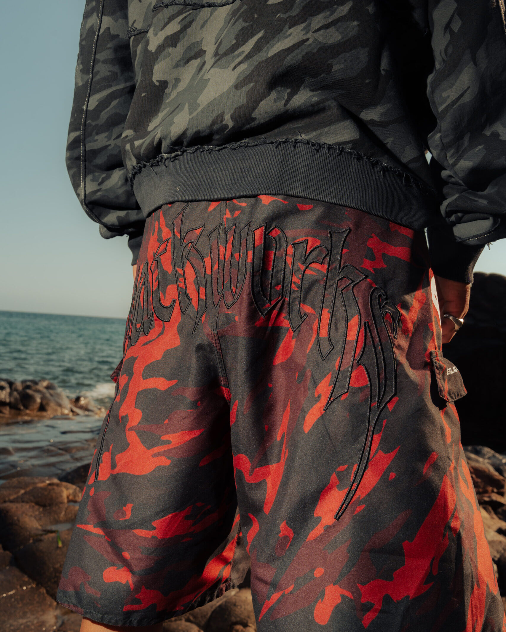 CAMO RED SWIMSWIT